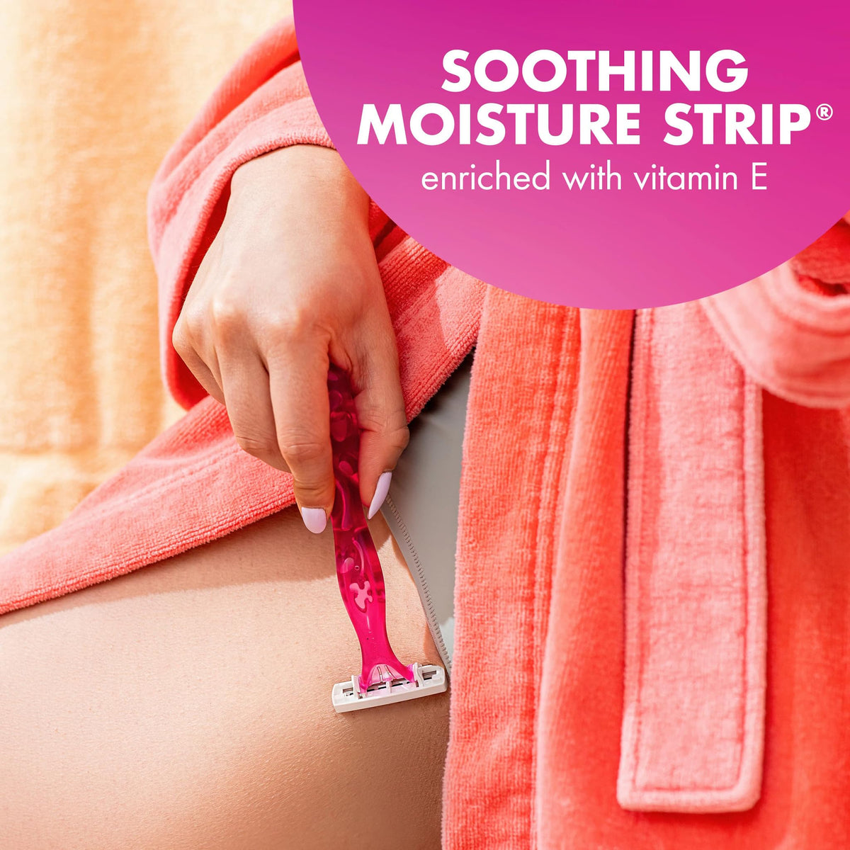 Bic Soleil 3 razor showing slim head for bikini line
