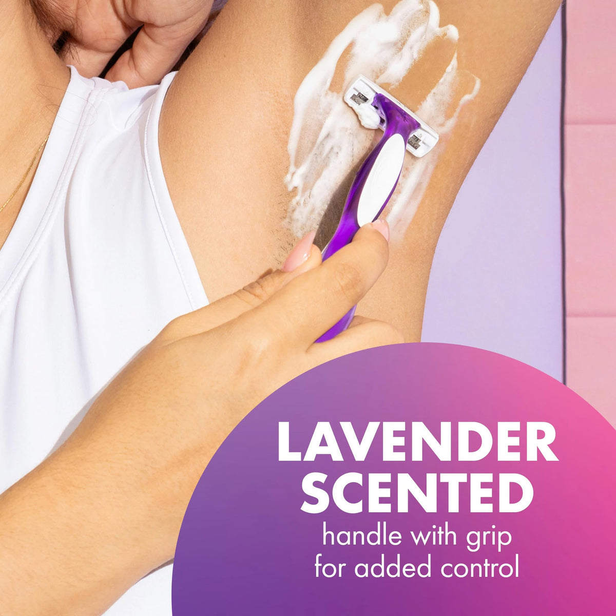 BIC Soleil 3 Scented Disposable Razors with moisture strip detail