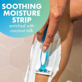 BIC Soleil 4 Disposable Razors in a shower caddy