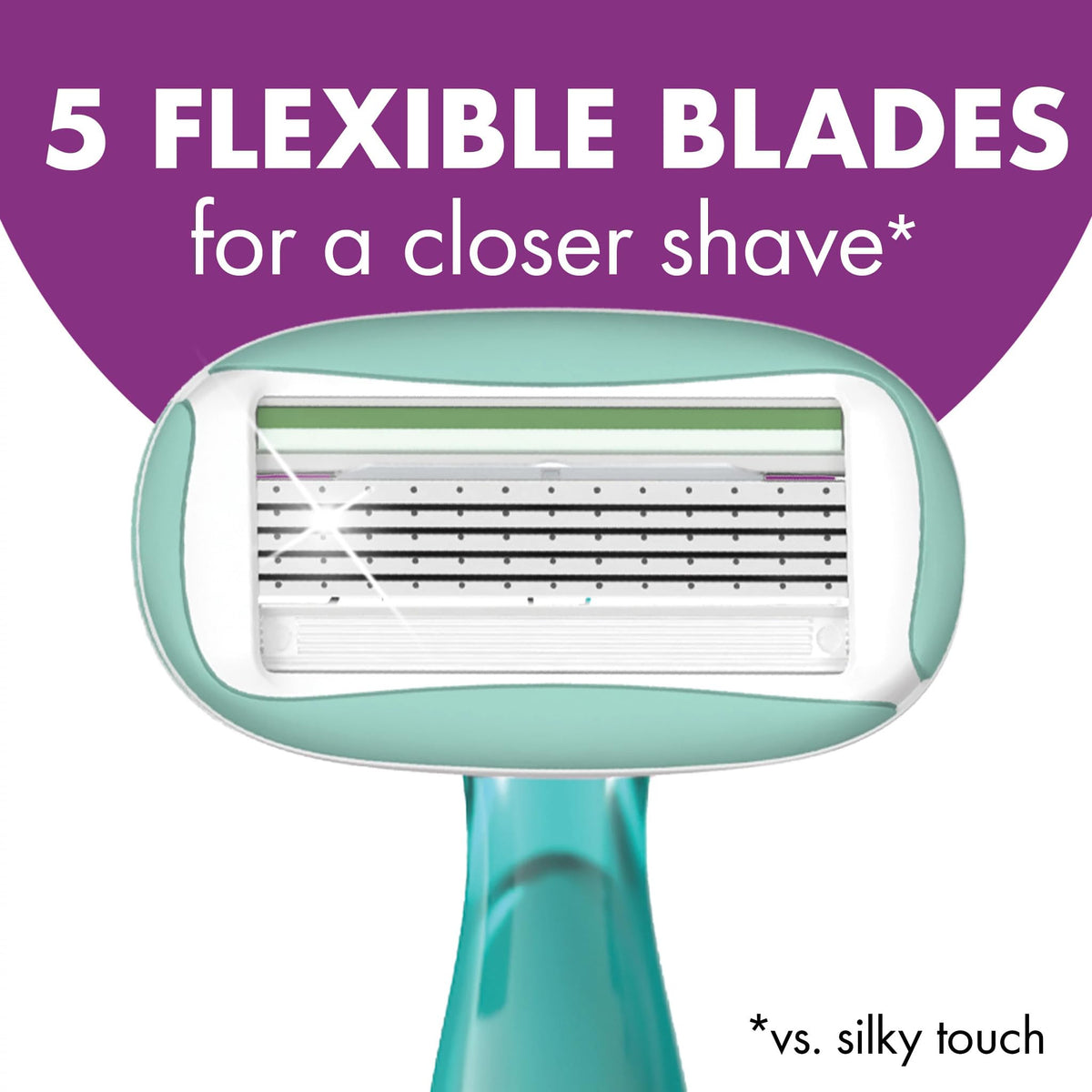 BIC Soleil 5 Disposable Razors on a bathroom counter