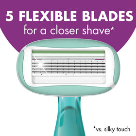 BIC Soleil 5 Disposable Razors on a bathroom counter