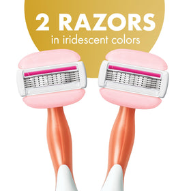 BIC Soleil 5 Glide Razors showing five flexible blades