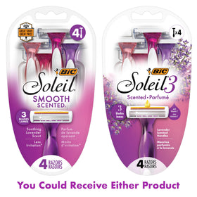 BIC Soleil Twilight Disposable Razor lubricating strip detail