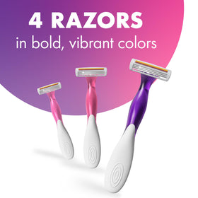 BIC Soleil Twilight Disposable Razor showing triple blade design