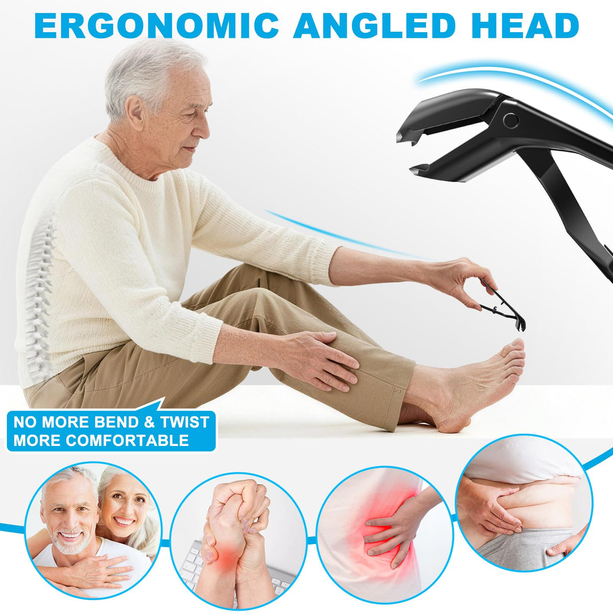 Big Podiatrist Toenail Clipper with curved blade