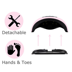 BIGBEAR UV Nail Lamp with included adapter and user manual