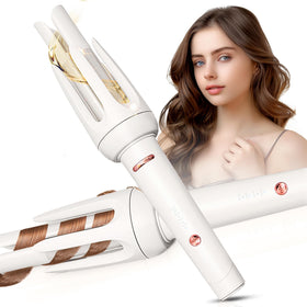BILITOK Auto Hair Curler front view in white
