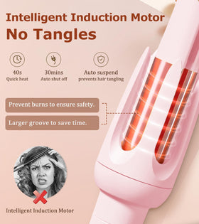 BILITOK Auto Hair Curler in use creating curls