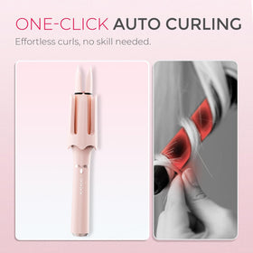 BILITOK Auto Rotating Hair Curler in use creating curls