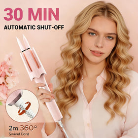 BILITOK Auto Rotating Hair Curler showing anti-scald tip