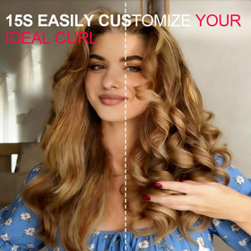 BILITOK Auto Rotating Hair Curler with styling comb and sectioning clips