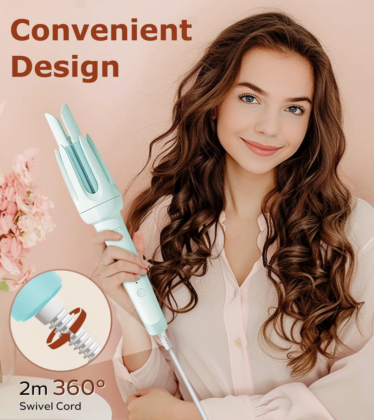 BILITOK Automatic Curling Iron showing anti-scald design