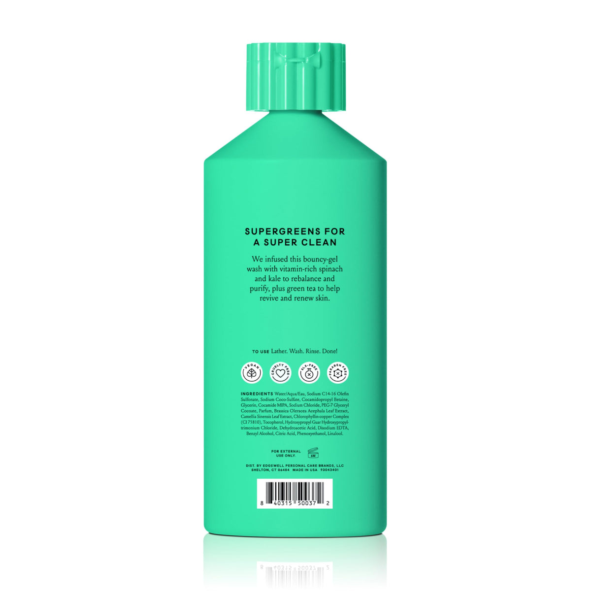 Billie Detox Body Wash 18 Fl Oz close-up of the bottle cap