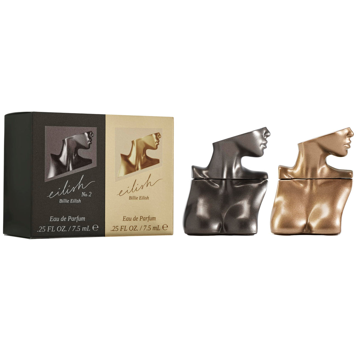 Billie Eilish No. 2 Mini Eau de Parfum Set, two 0.25 oz bottles with elegant packaging