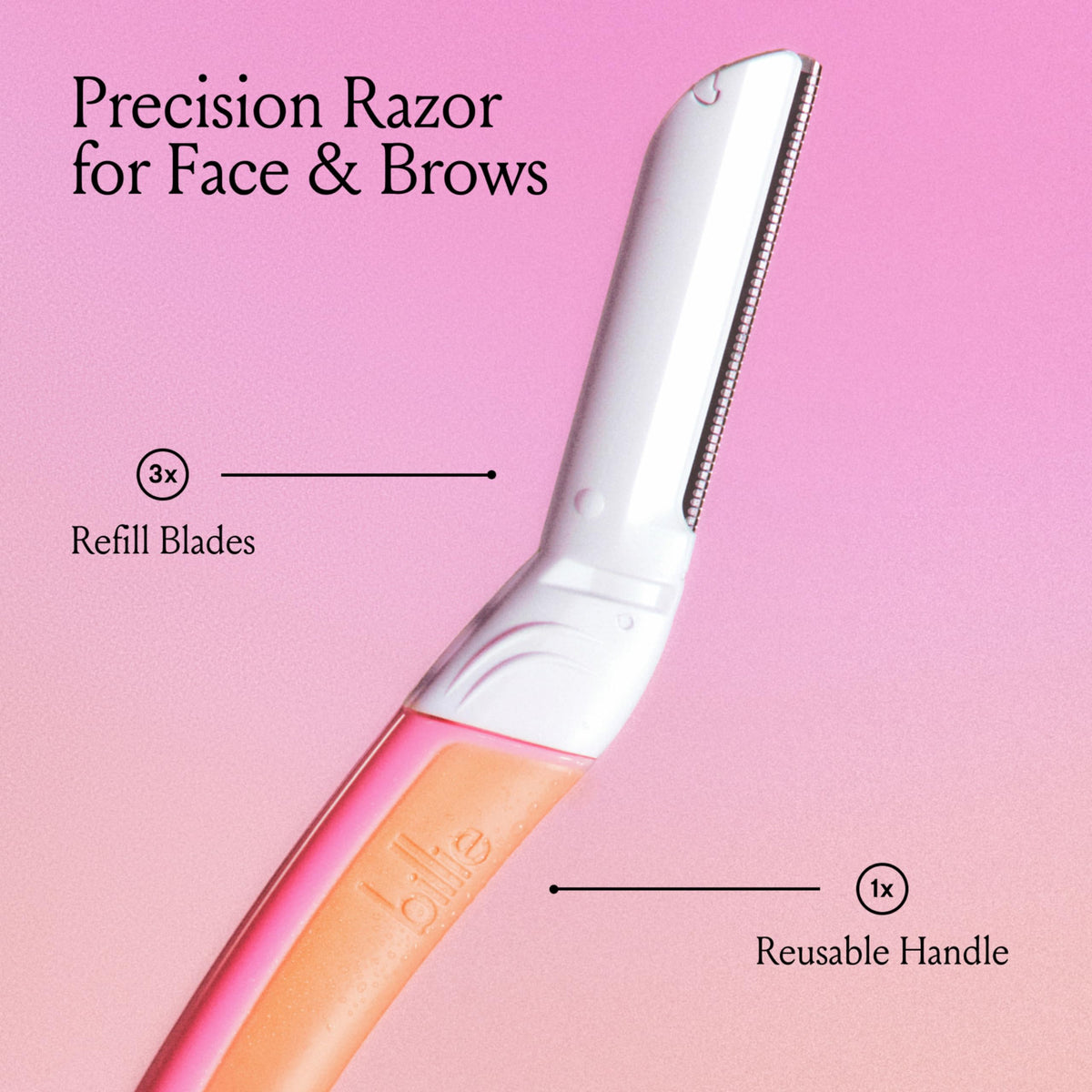 Billie Face Razor blades displayed on a clean surface