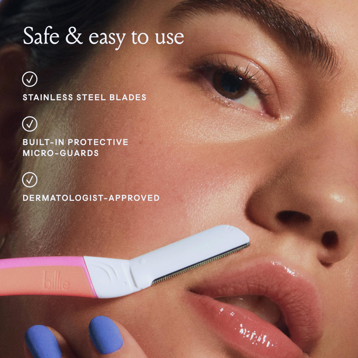 Billie Face Razor Dermaplaning Refills packaging details
