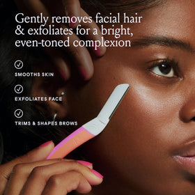 Billie Face Razor in use on facial skin