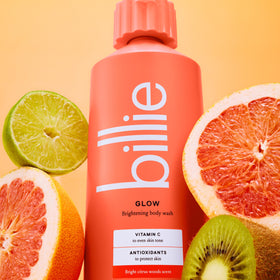 Billie Glow Body Wash with citrus fruits