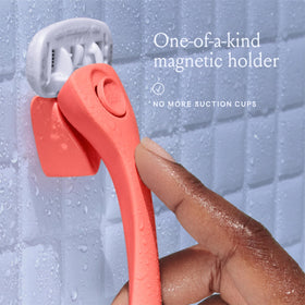 Billie Razor packaging with coral colour scheme