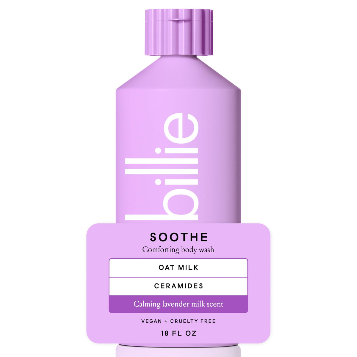 Billie Soothe Body Wash Lavender Milk 18 Fl Oz front view