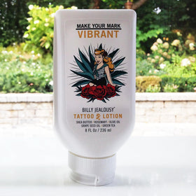 Billy Jealousy Tattoo Lotion application on skin