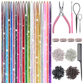 Bintvoy Hair Tinsel Kit with 20 vibrant colours