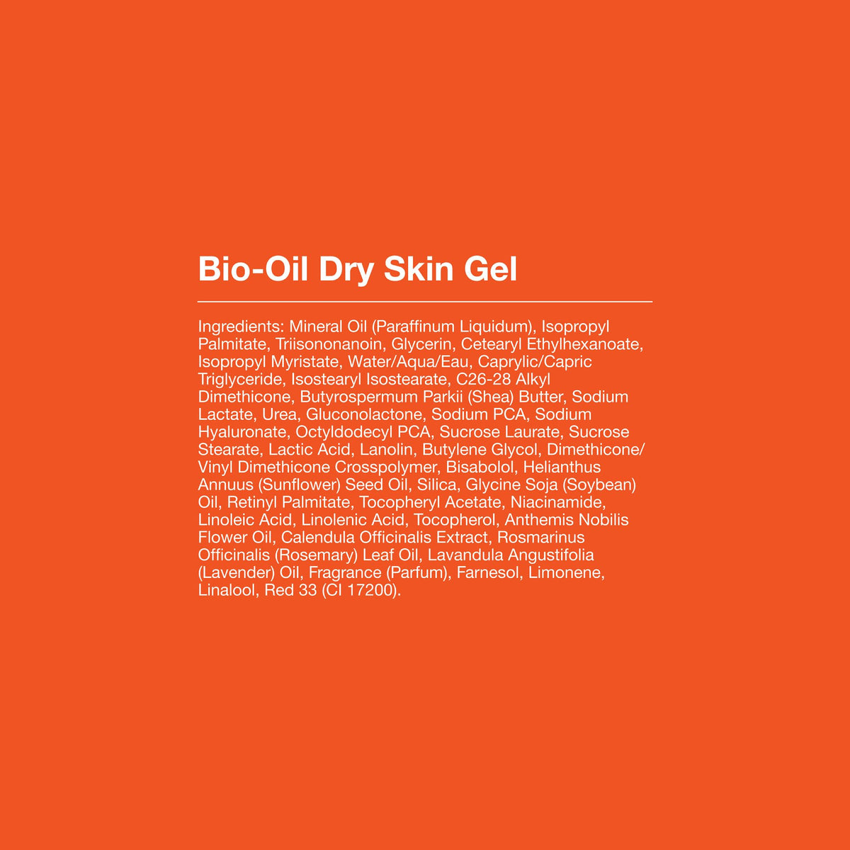 Bio-Oil Dry Skin Gel with other skincare products