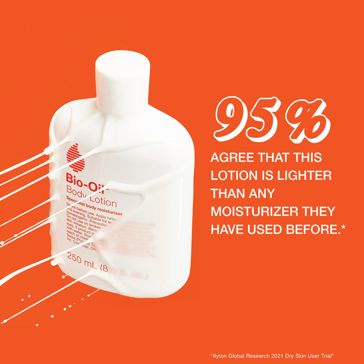 Bio-Oil Moisturizing Body Lotion side view showing packaging