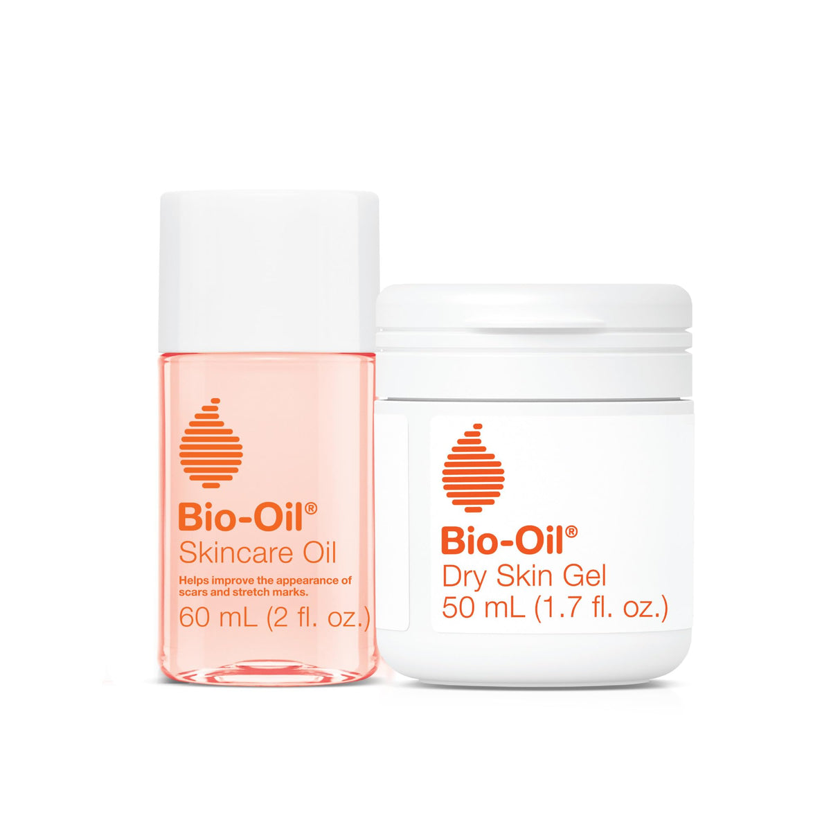 Bio-Oil Skincare Bundle including Body Oil Serum and Dry Skin Gel