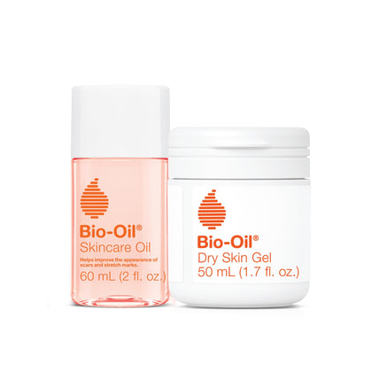 Bio-Oil Skincare Bundle including Body Oil Serum and Dry Skin Gel
