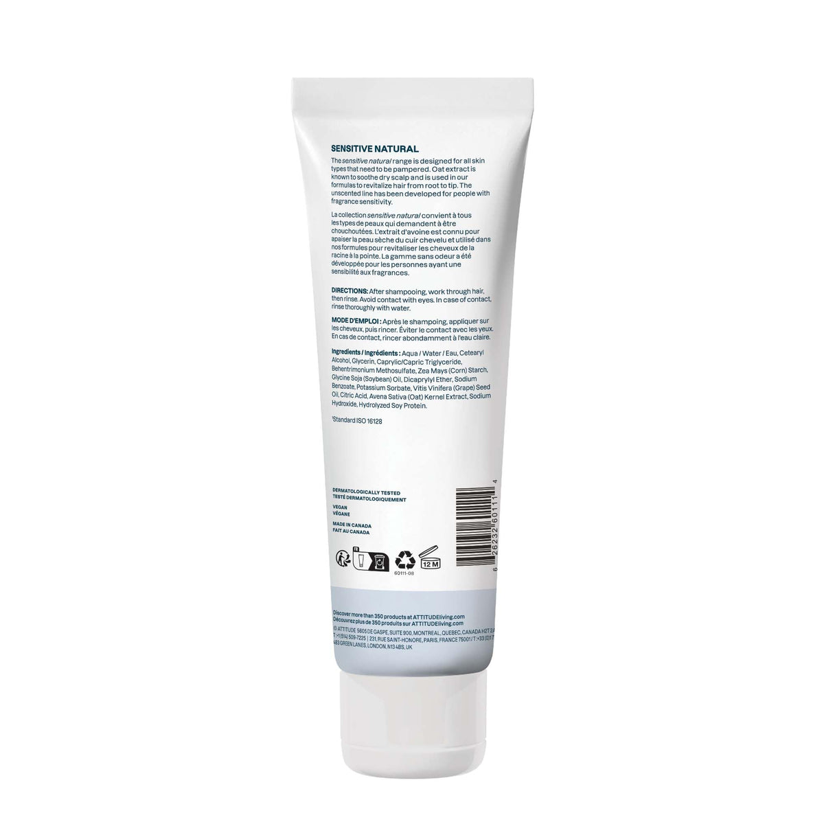 BIO SPECTRA ATTITUDE Extra Gentle Hair Conditioner packaging details