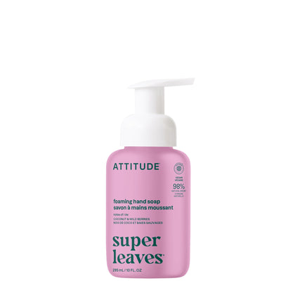 BIO SPECTRA ATTITUDE Foaming Hand Soap Coconut & Wild Berries front view