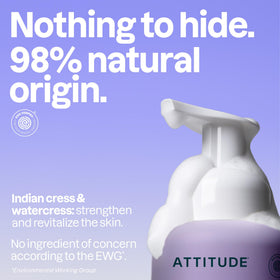 BIO SPECTRA ATTITUDE Foaming Hand Soap Herbal Musk side view