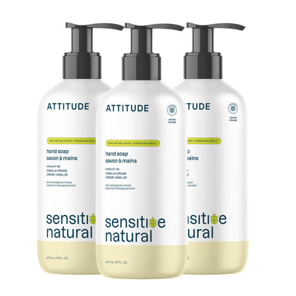 BIO SPECTRA ATTITUDE Hand Soap for Sensitive Skin 16 Fl Oz front view