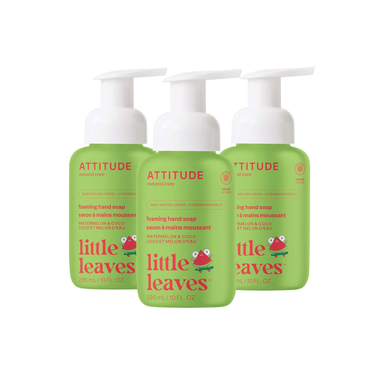 BIO SPECTRA ATTITUDE Kids Foaming Hand Soap Watermelon & Coco front view