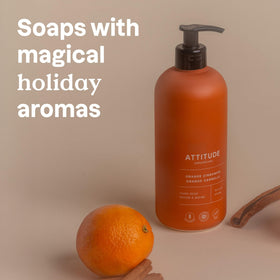 BIO SPECTRA ATTITUDE Liquid Hand Soap Orange Cinnamon back label