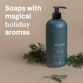 BIO SPECTRA ATTITUDE Liquid Hand Soap Pine & Sage lather close-up