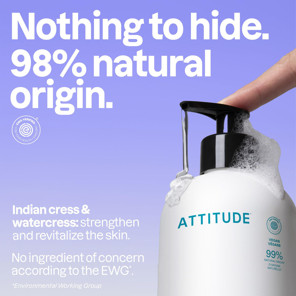 BIO SPECTRA ATTITUDE Liquid Hand Soap unscented label close-up