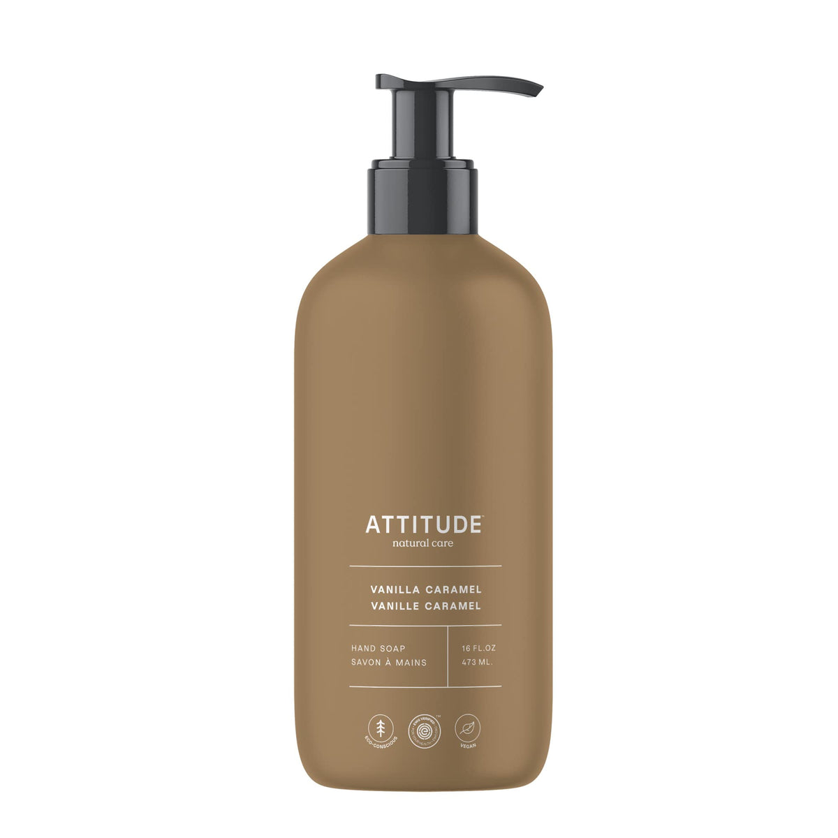 BIO SPECTRA ATTITUDE Liquid Hand Soap Vanilla Caramel front view