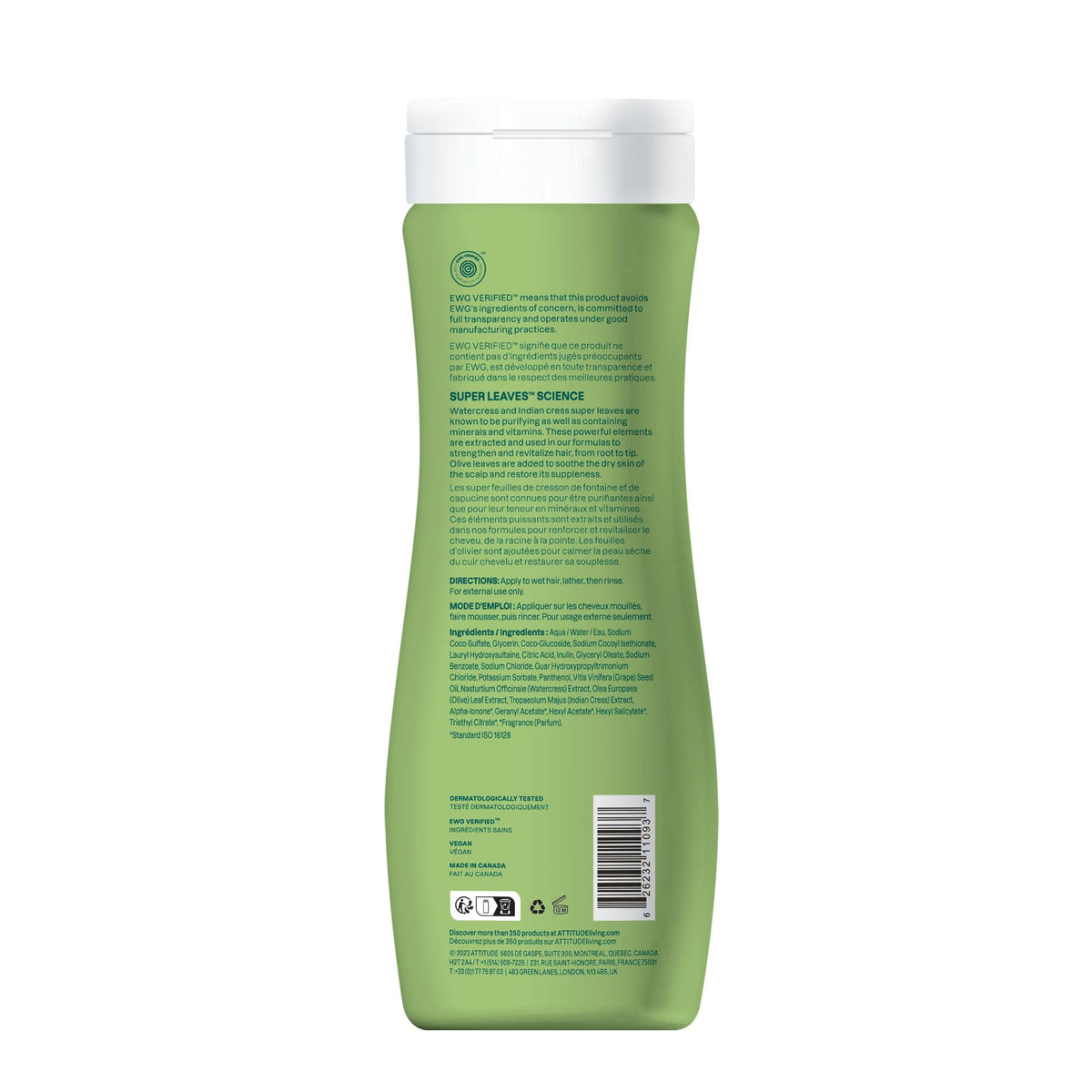 BIO SPECTRA ATTITUDE Nourishing Hair Shampoo with natural ingredients