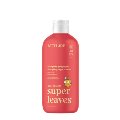 BIO SPECTRA ATTITUDE Shampoo and Body Wash front view with mango scent