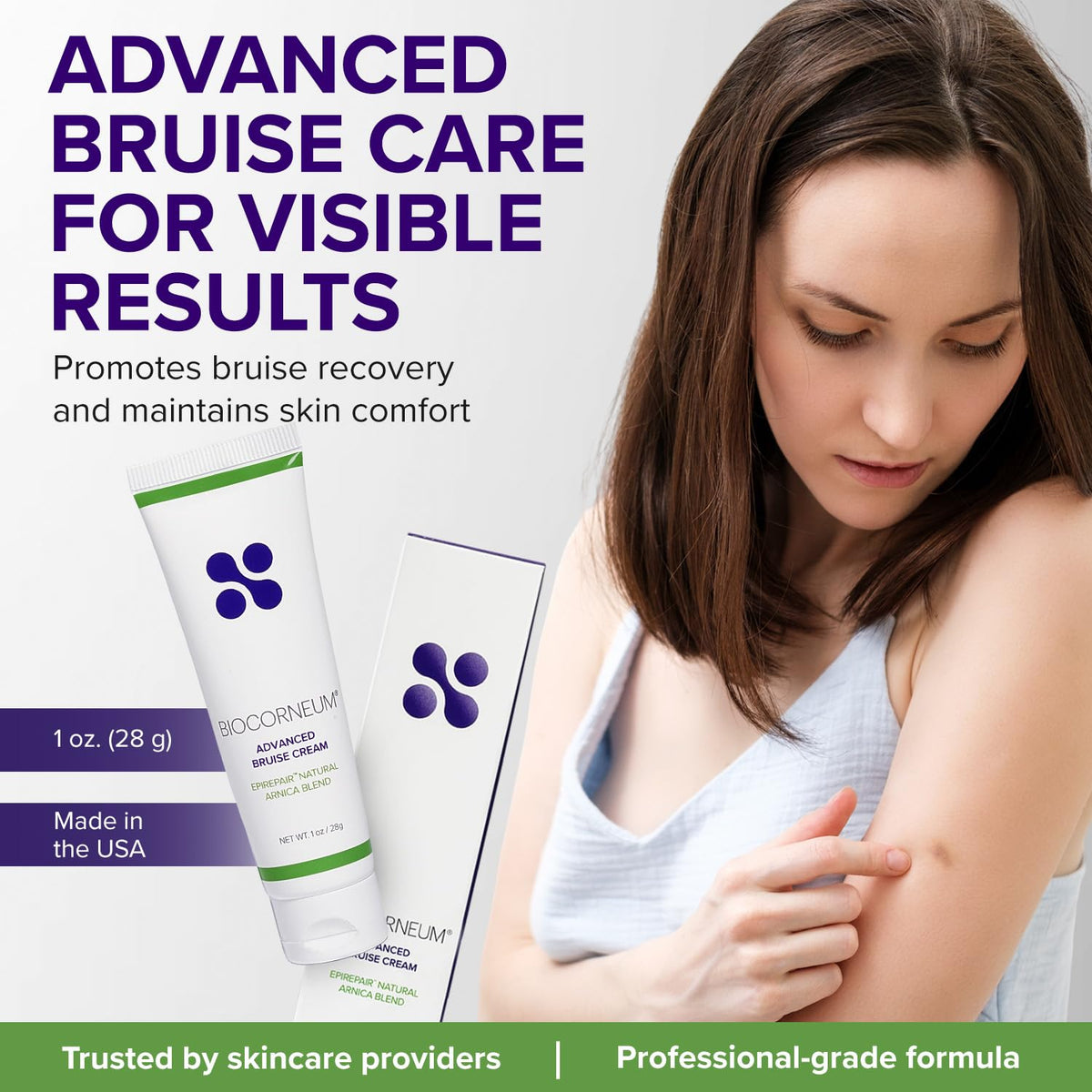BIOCORNEUM Bruise Cream packaging with ingredients