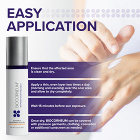 BIOCORNEUM Silicone Scar Gel 20g lifestyle scene