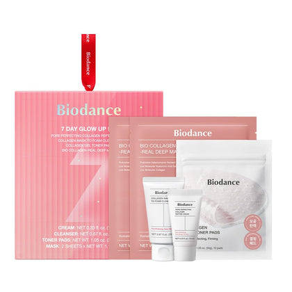 BIODANCE 7 Day Glow Up Kit front view with all products displayed