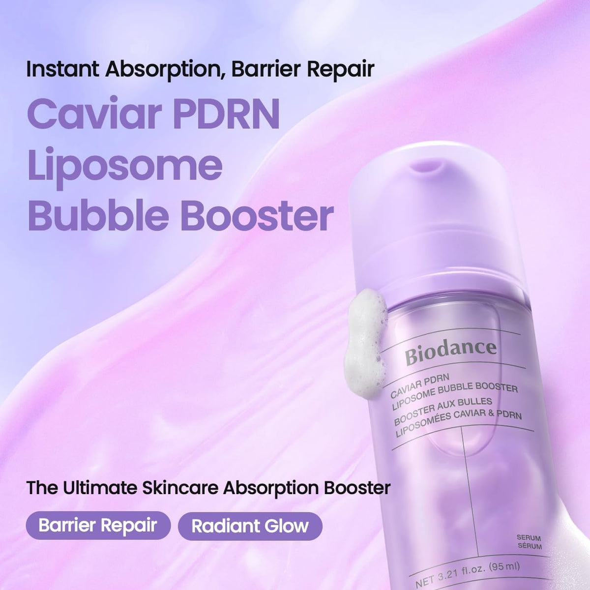 BIODANCE Caviar PDRN Liposome Bubble support packaging
