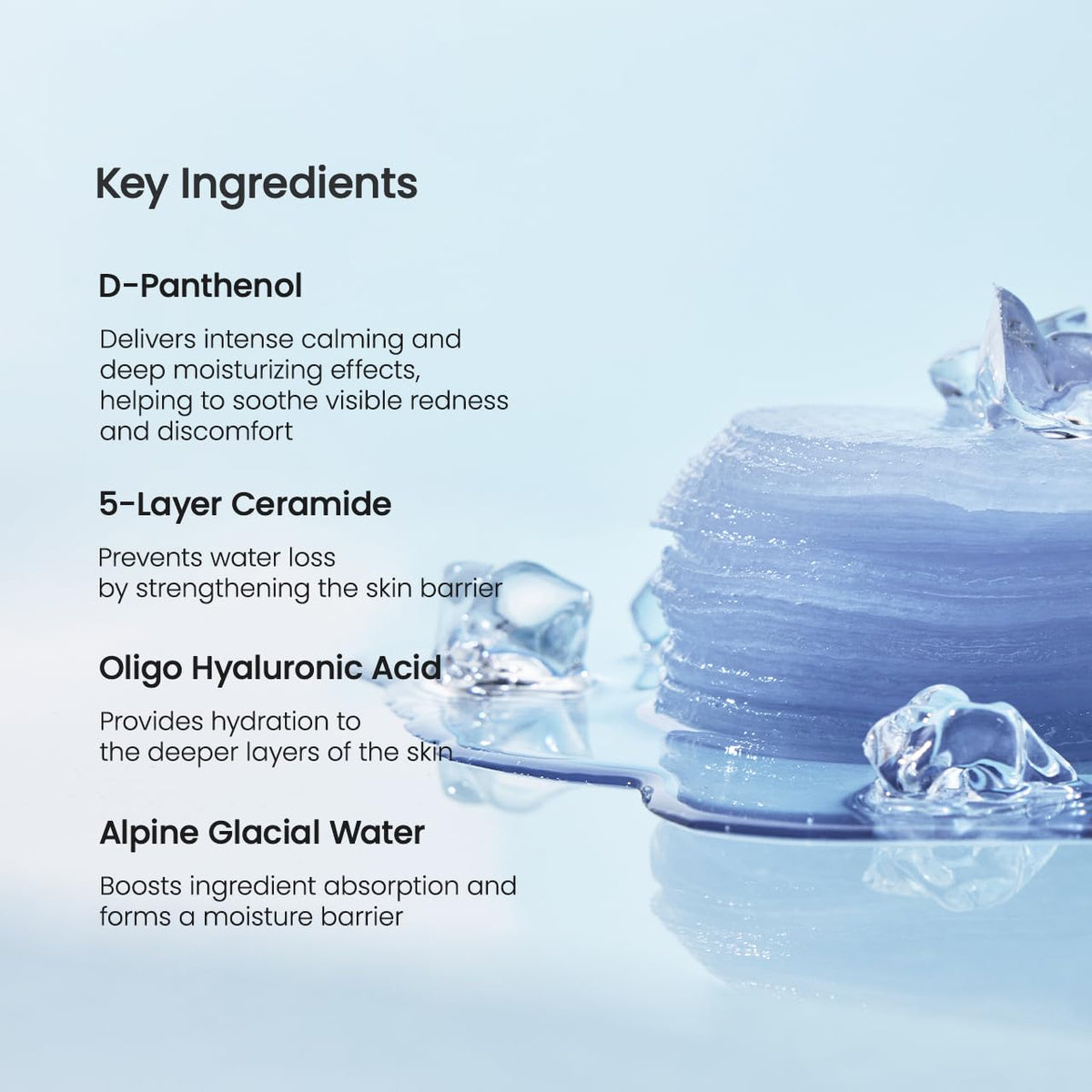 BIODANCE Cera-nol Gel Toner Pads back view with ingredients