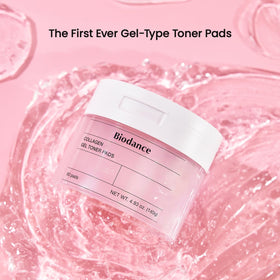BIODANCE Collagen Gel Toner Pads inside view showing pads