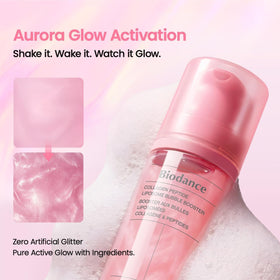 BIODANCE Collagen Peptide Bubble support in use on skin