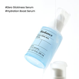BIODANCE Hydro Cera-nol Serum back view with ingredient list