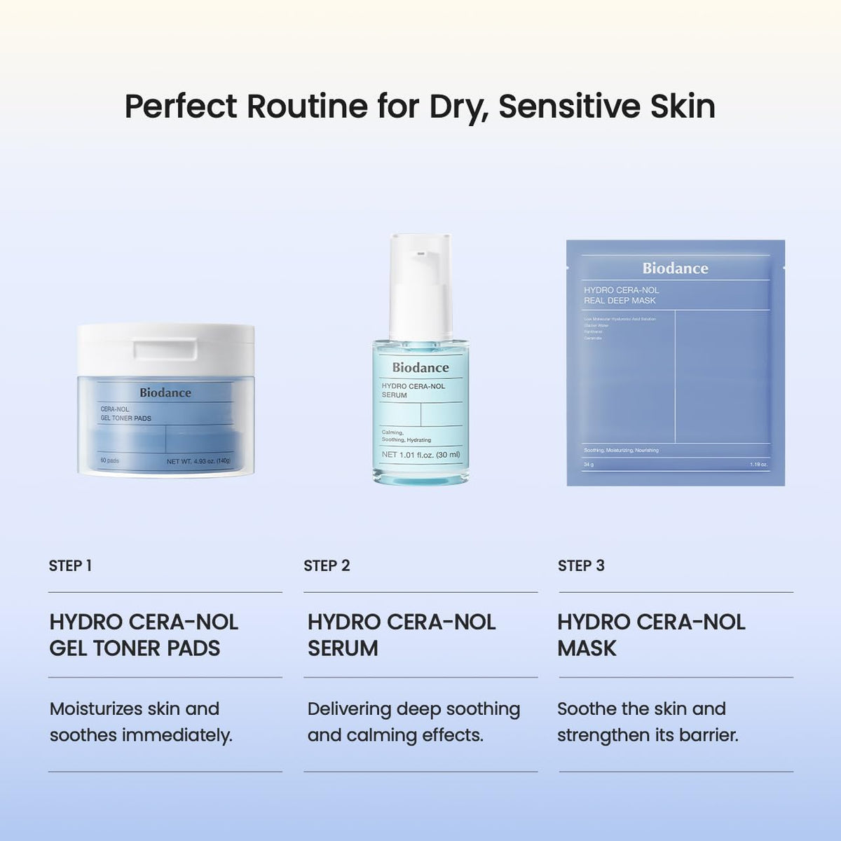 BIODANCE Hydro Cera-nol Serum ingredients list on packaging